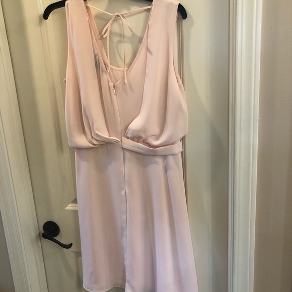 White House Black Market light pink/peach sleeveless dress size 4. - Picture 2 of 5
